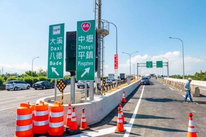 匝道通車後將有效紓解當地交通壅塞問題。圖：市府提供