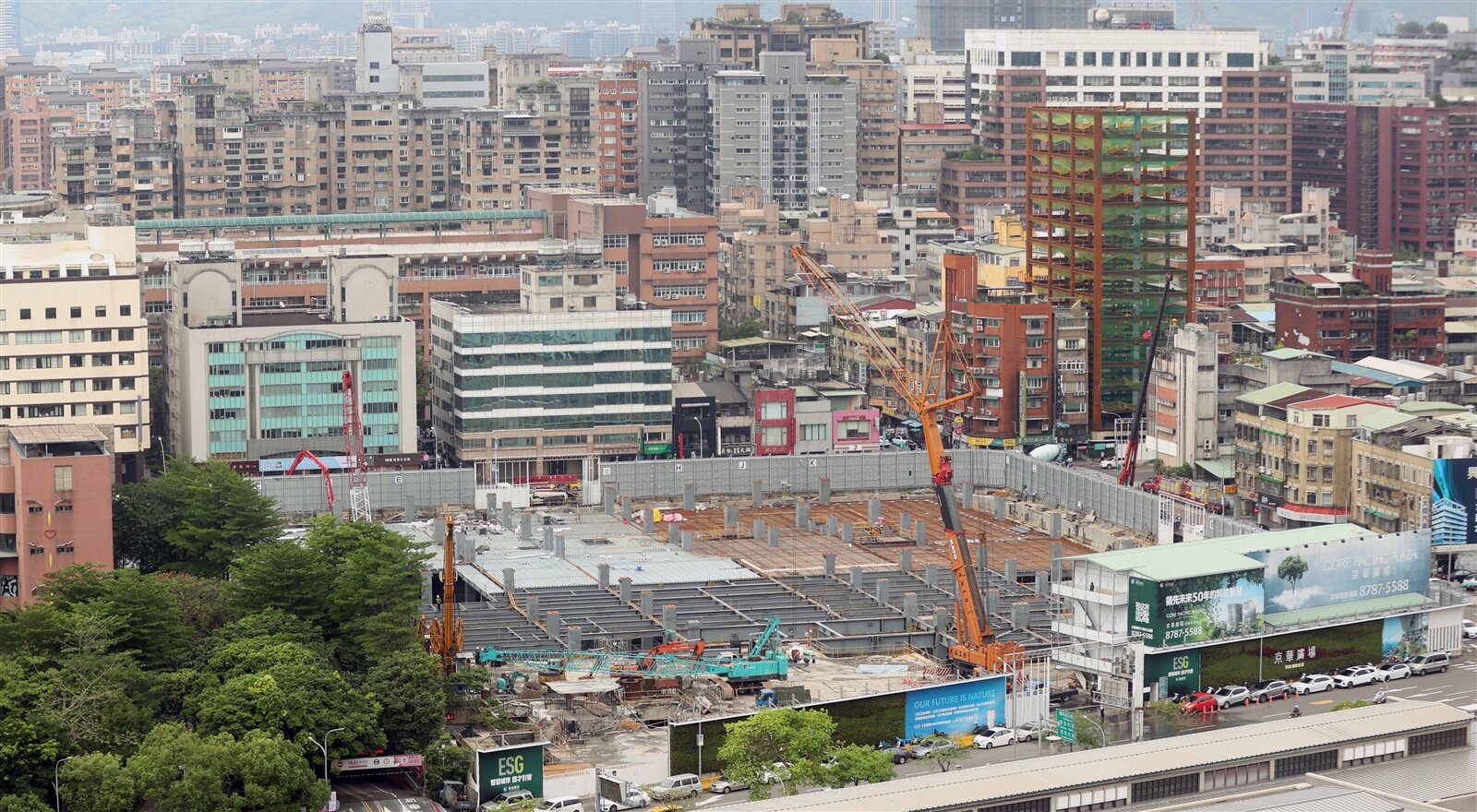 京華城原址現為施工中的京華廣場。圖／聯合報系資料照片 