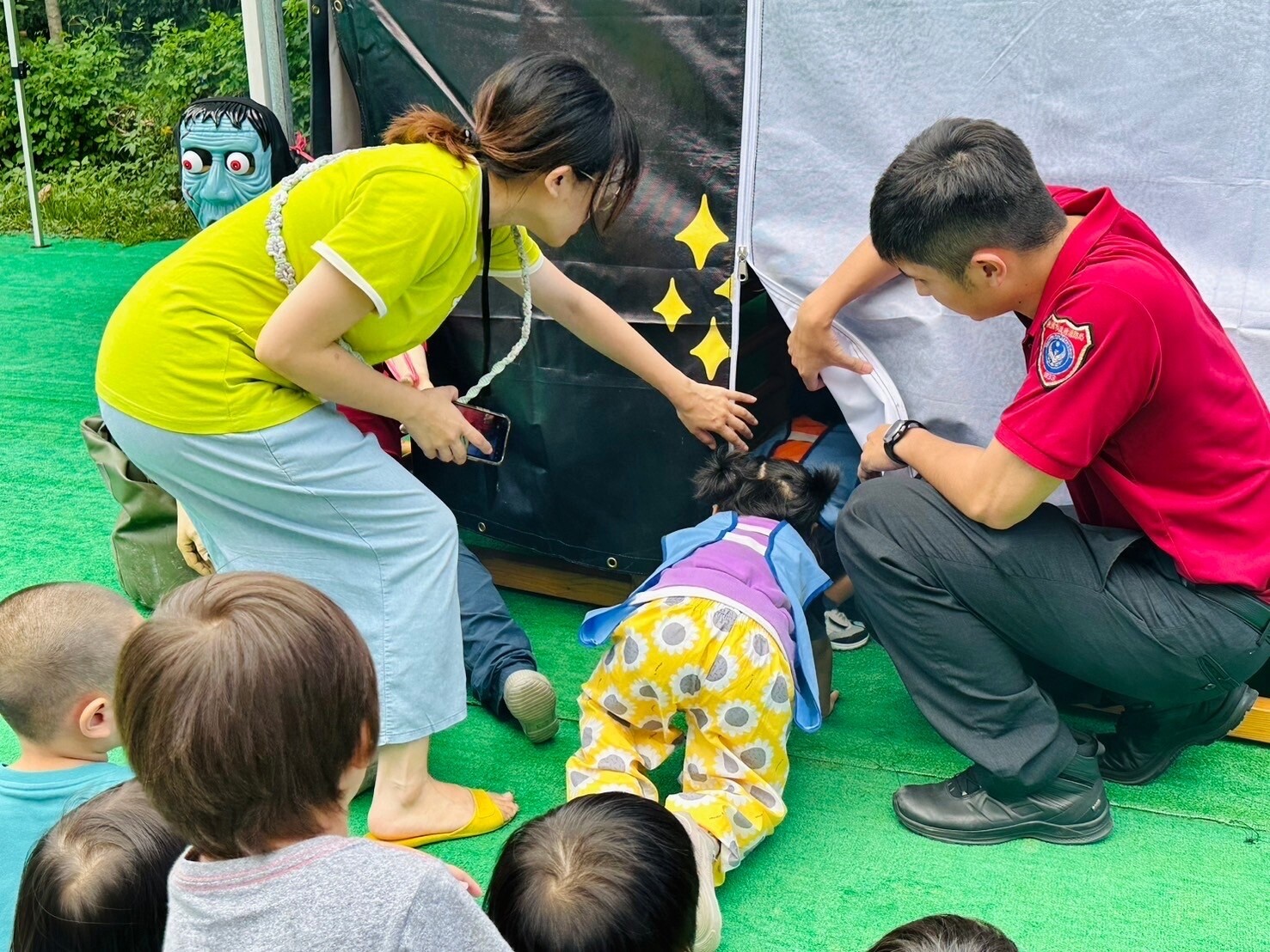 幫助孩童從小培養防火與逃生的基本觀念。圖：讀者提供