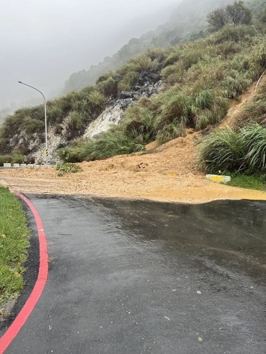 馬槽橋頭土石流。圖/北投區湖田里長曹昌正提供