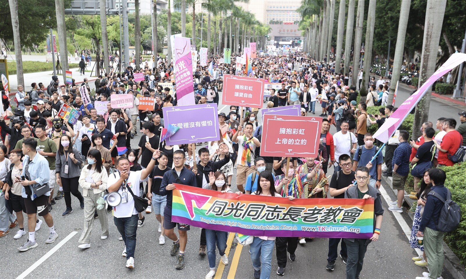 圖為去年第21屆台灣同志遊行，海內外17萬6000人參加。本報資料照片 