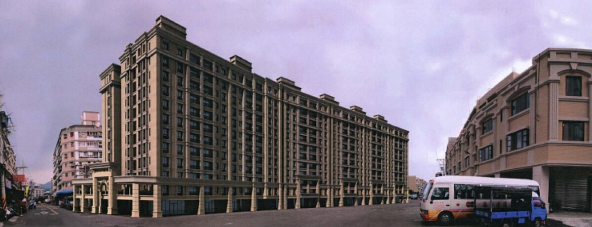 台中市太平區新坪生活公園社區因921震災後被判定全倒,冠勇建設受委託辦理都更卻遲遲未有進度,圖為都更模擬圖。圖/摘自內政部都市更新入口網