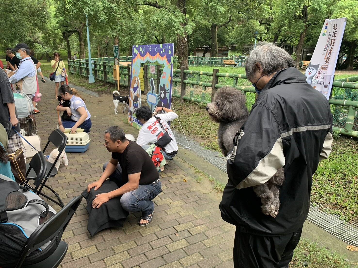 新北飼養寵物人口倍數成長，寵物公園需求高。記者李成蔭／攝影 