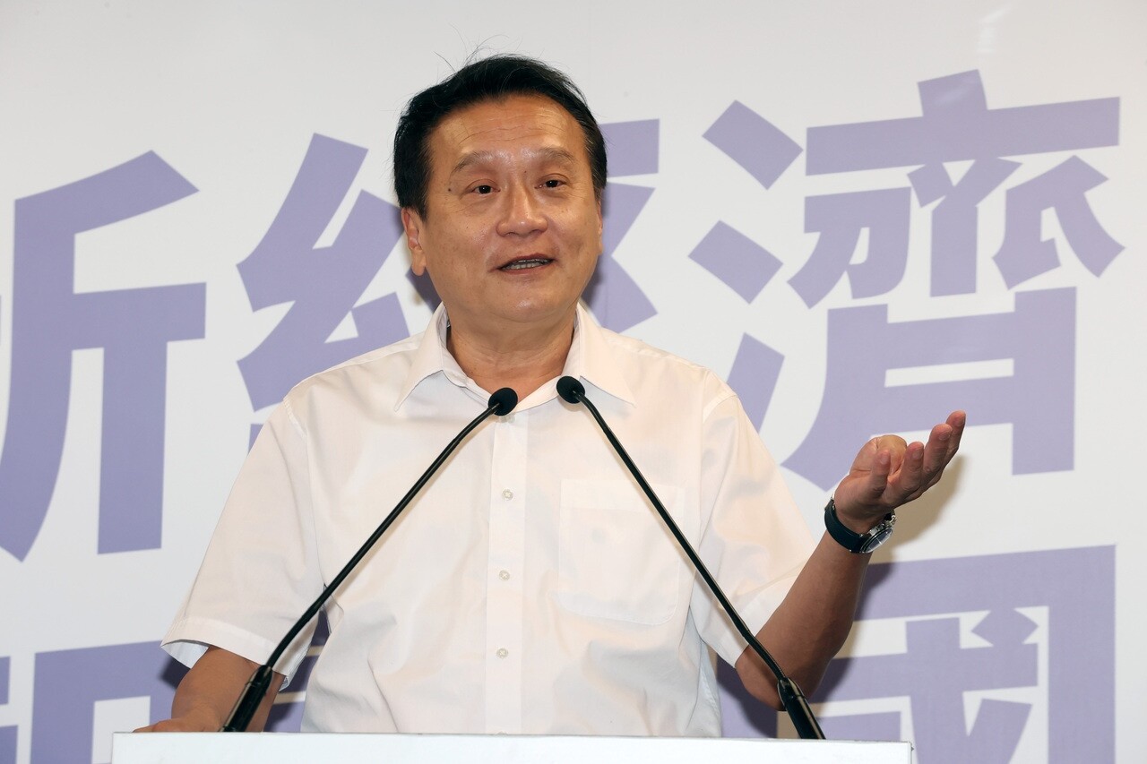 中研院院士朱敬一。記者胡經周/攝影