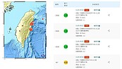 花蓮凌晨密集連4震　0:18規模5.5全台有感　1縣市國家級警報響