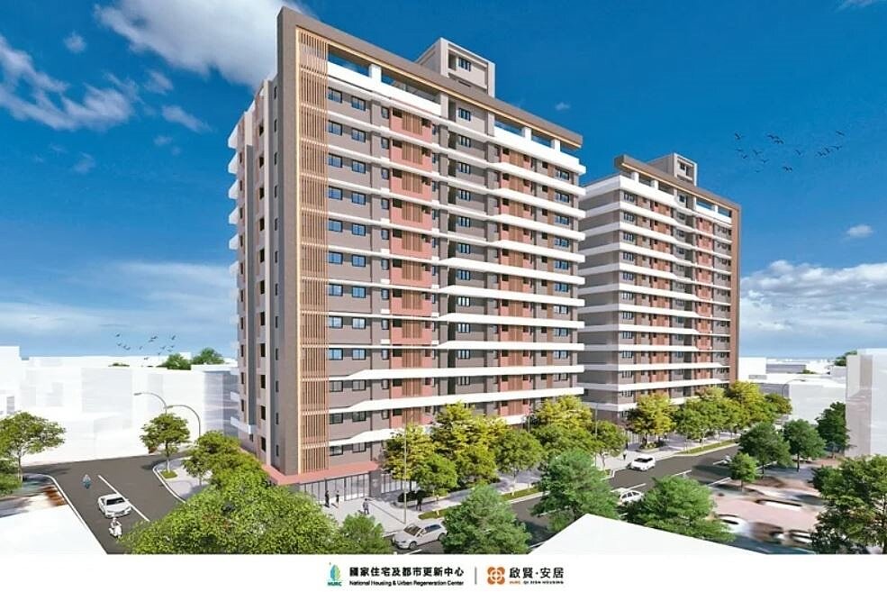 苗栗縣第2處社宅苗栗市「啟賢安居」統包工程日前決標，259戶預計2029年完工。圖為示意圖。圖／國家住宅及都更中心提供
