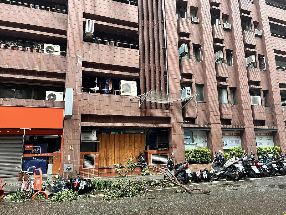 根據官方統計,北市已接獲3370件災情,其中樹木傾倒高達1972件,民生基礎建設414件,建物毀損則有355件。圖/好房網News記者黃暐迪攝影