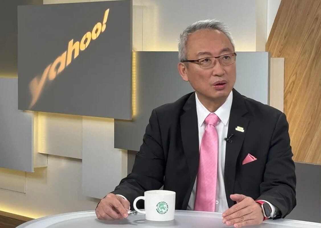 外交部政次吳志中在Yahoo TV「齊有此理」受訪。圖/Yahoo TV提供