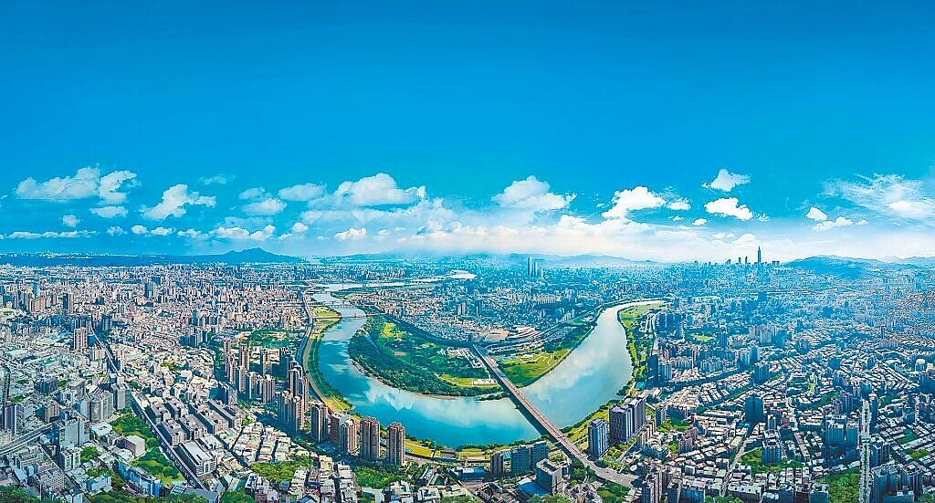 精華地區、坐擁河岸景觀地區,已成建商兵家必爭之地。(甲山林提供/王莫昀台北傳真)