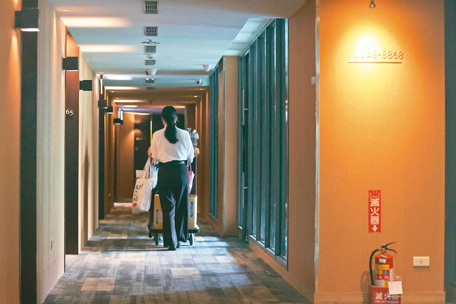 據勞保投保資料，低薪行業集中在批發零售及住宿餐飲業，低薪就業者超過六十萬人。圖為旅宿業示意圖，非新聞當事人。記者黃仲裕／攝影 