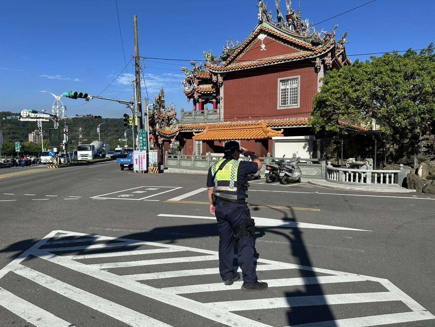 因會場鄰近大溪老街及會場周邊道路路幅狹窄，大溪警分局特別規劃交通疏導勤務。圖：警方提供