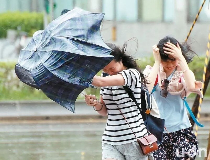 圖為颱風天示意圖。 圖/聯合報資料照片