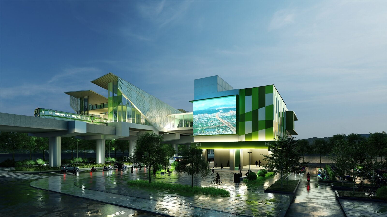 G18站模擬示意圖。圖:捷工局提供