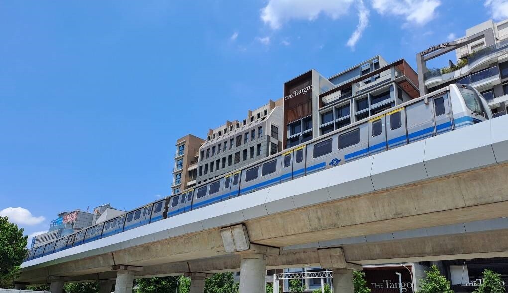 文湖線劍南路站多目標大樓。圖／台北市政府提供
