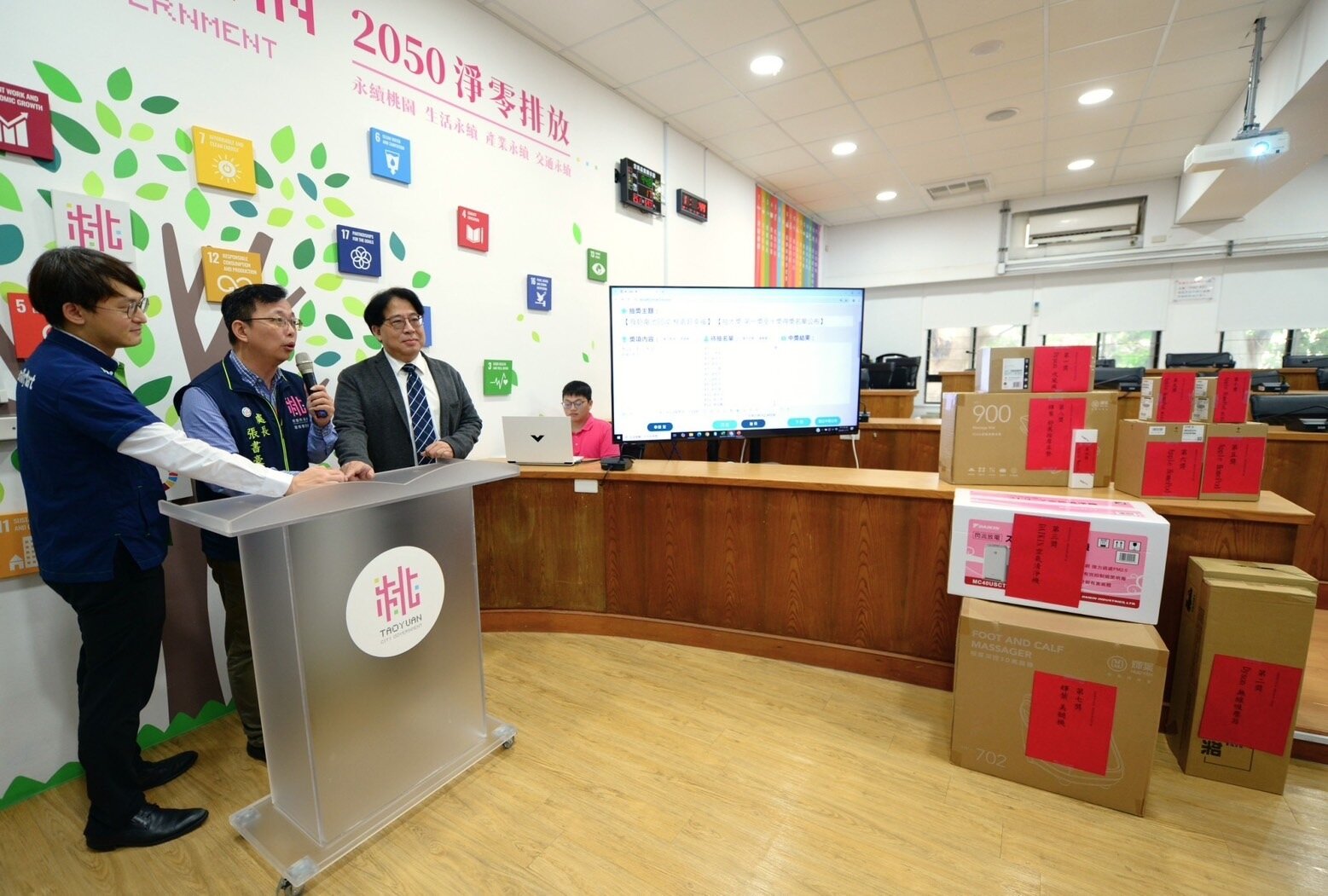 桃園市環管處長張書豪表示,今年度垃圾量更與去年同期相比減少1.02%;資源回收量上升了11.61%。圖:環管處提供