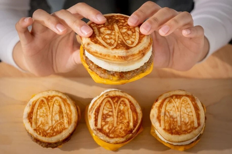 McGriddles「厚鬆餅堡系列」引起全台搶購熱潮。圖／麥當勞提供
