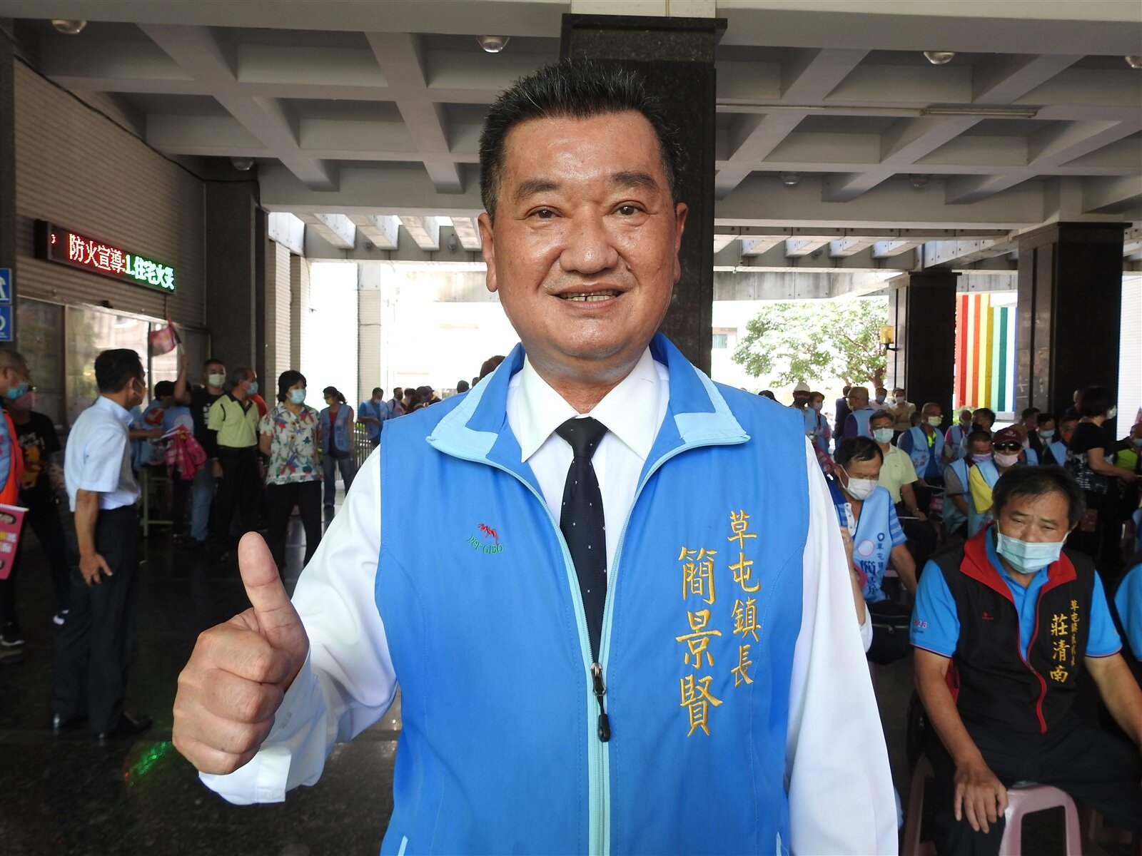 草屯鎮長簡景賢。本報資料照