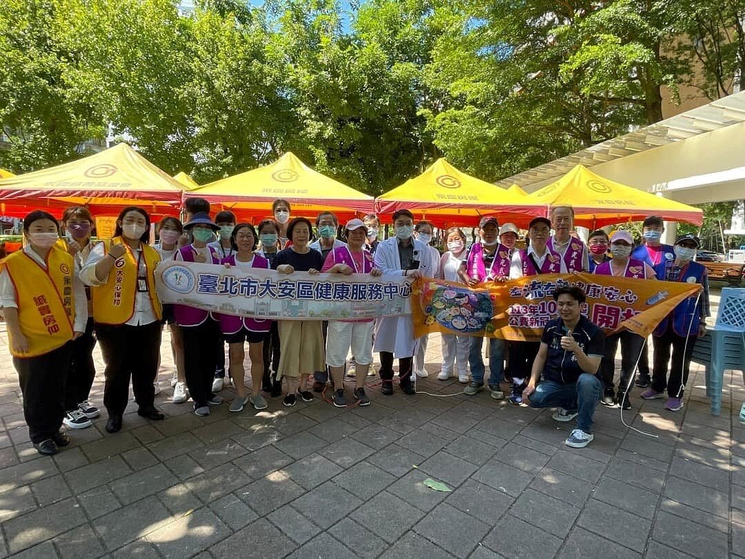 光武里疫苗接種。（圖／大安樂生活Ｘ有你有我）