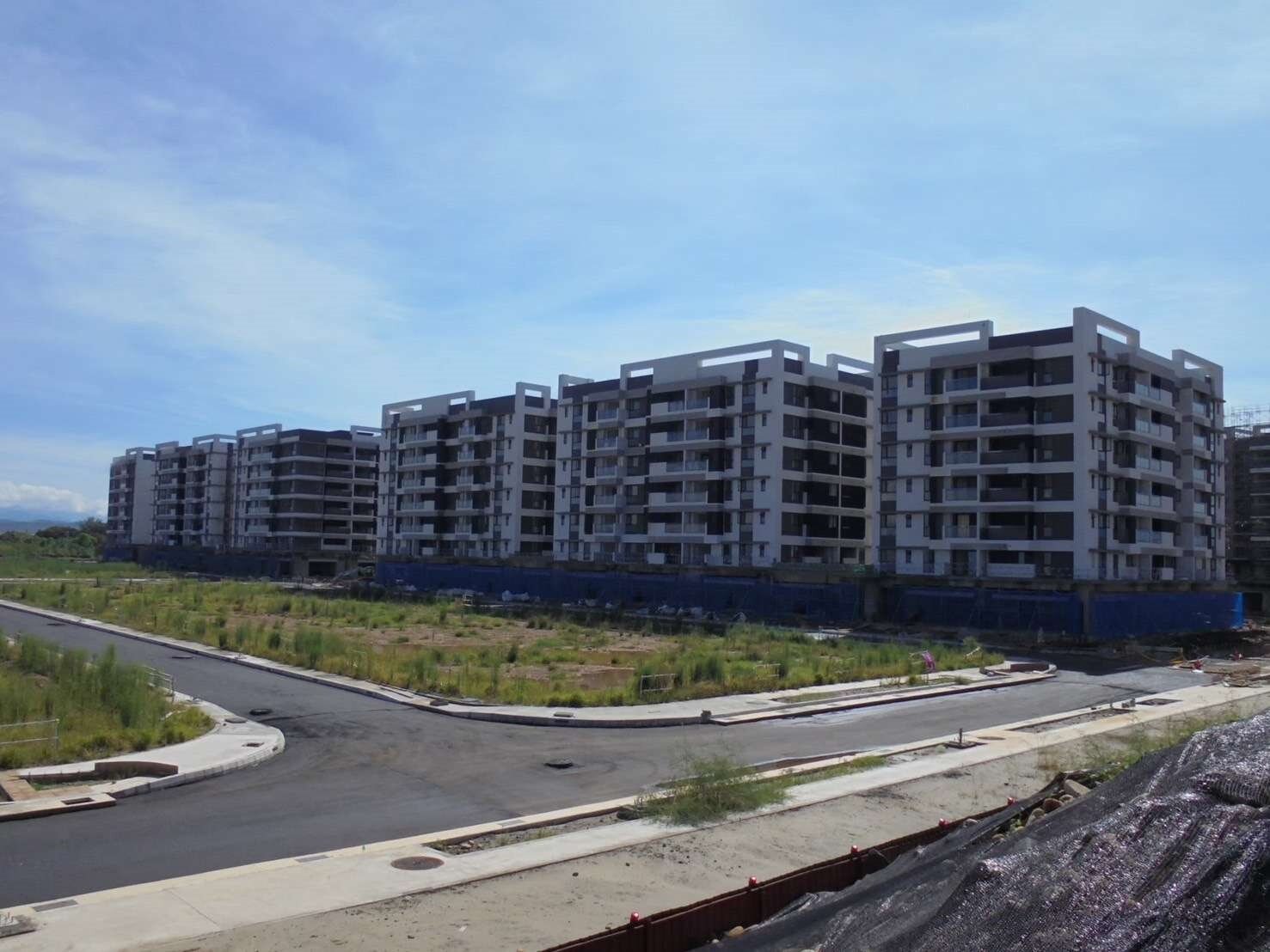 桃園航空城安置住宅機場園區街廓五六基地外觀。圖:住宅處提供