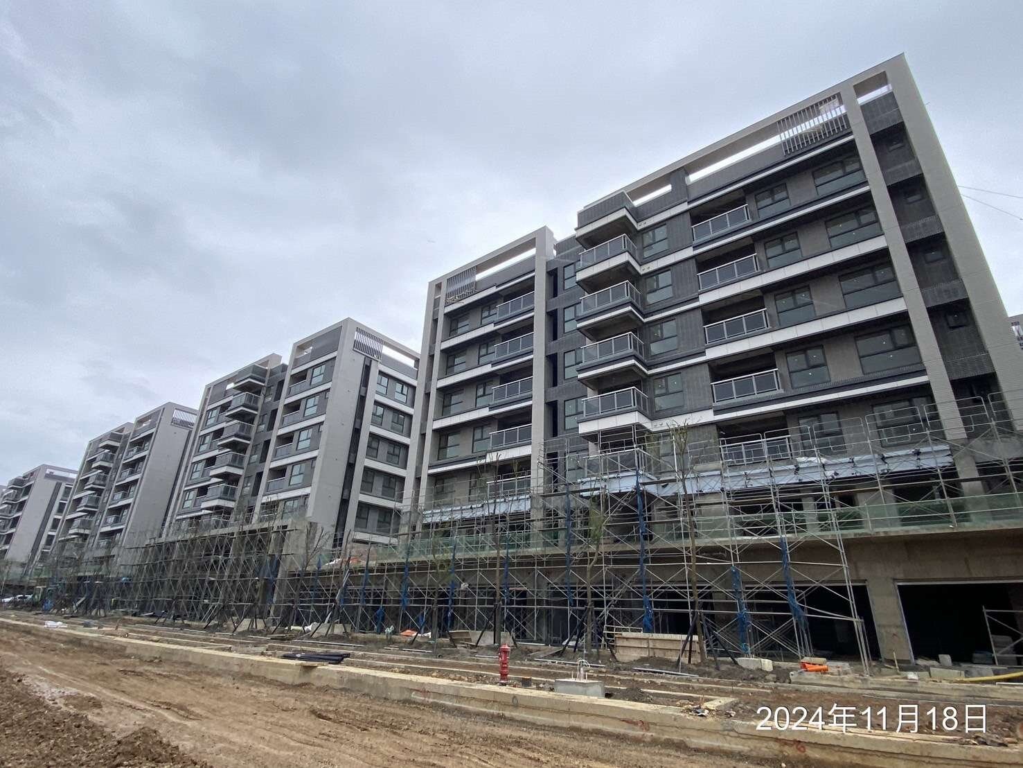 桃園航空城安置住宅已接近完工,圖為民航局機場園區街廓一二三基地。圖:住宅處提供