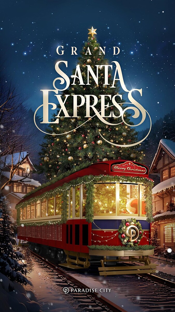 百樂達斯城奇幻聖誕列車(Grand Santa Express)活動盛大開幕