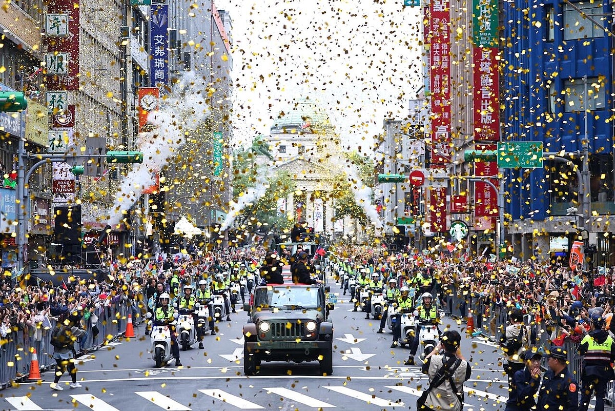 中華隊奪冠遊行。圖／取自CPBL中華職棒臉書