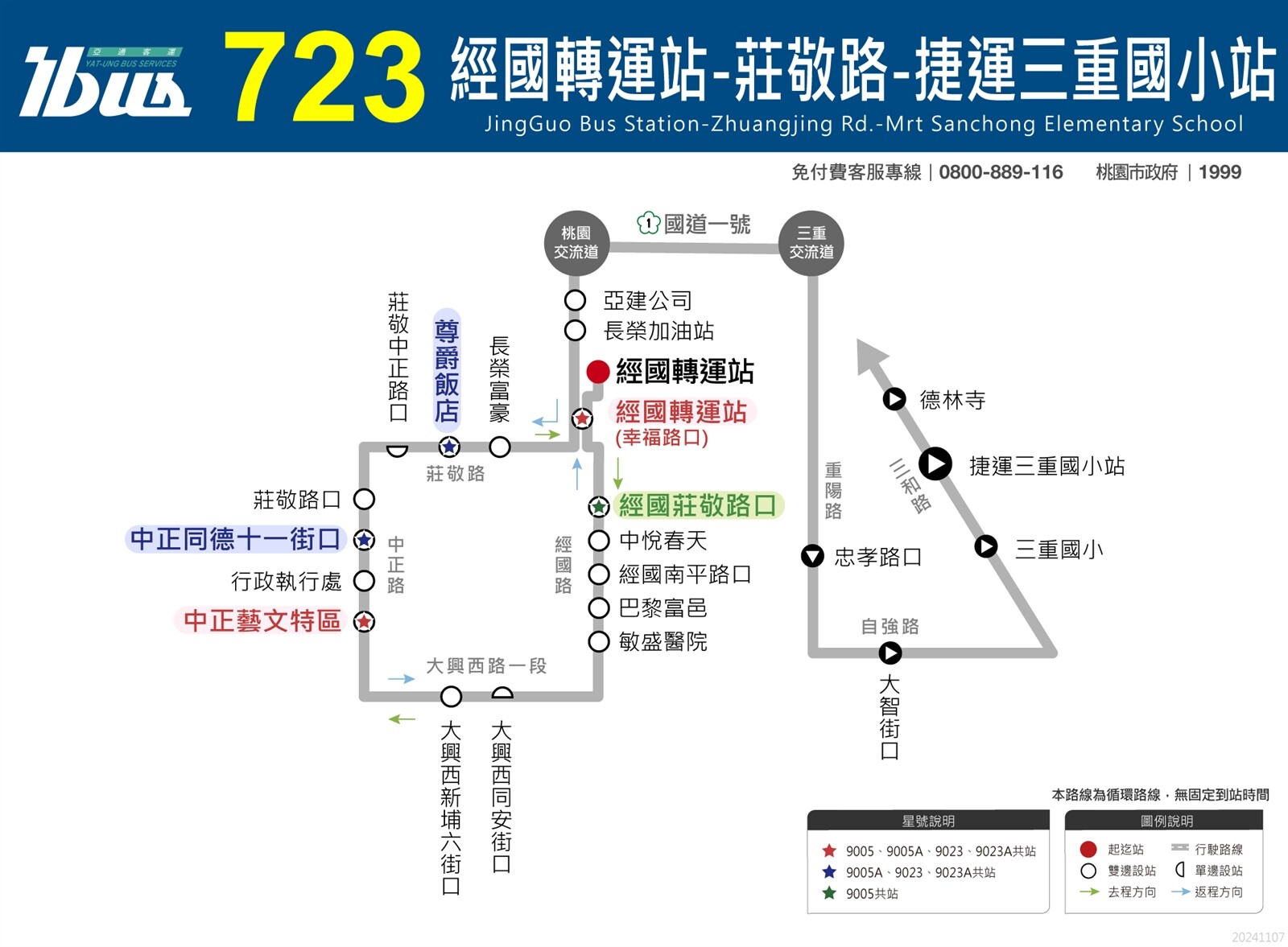 桃園市政府規劃新闢「723」、「723A」路線，讓市民往來台北有多一個選擇。圖：交通局提供