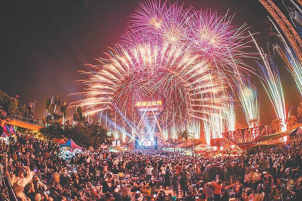 劍湖山世界2025超越快樂摩天輪跨年煙火秀將打造888秒跨年大秀高科技共演。圖/劍湖山提供