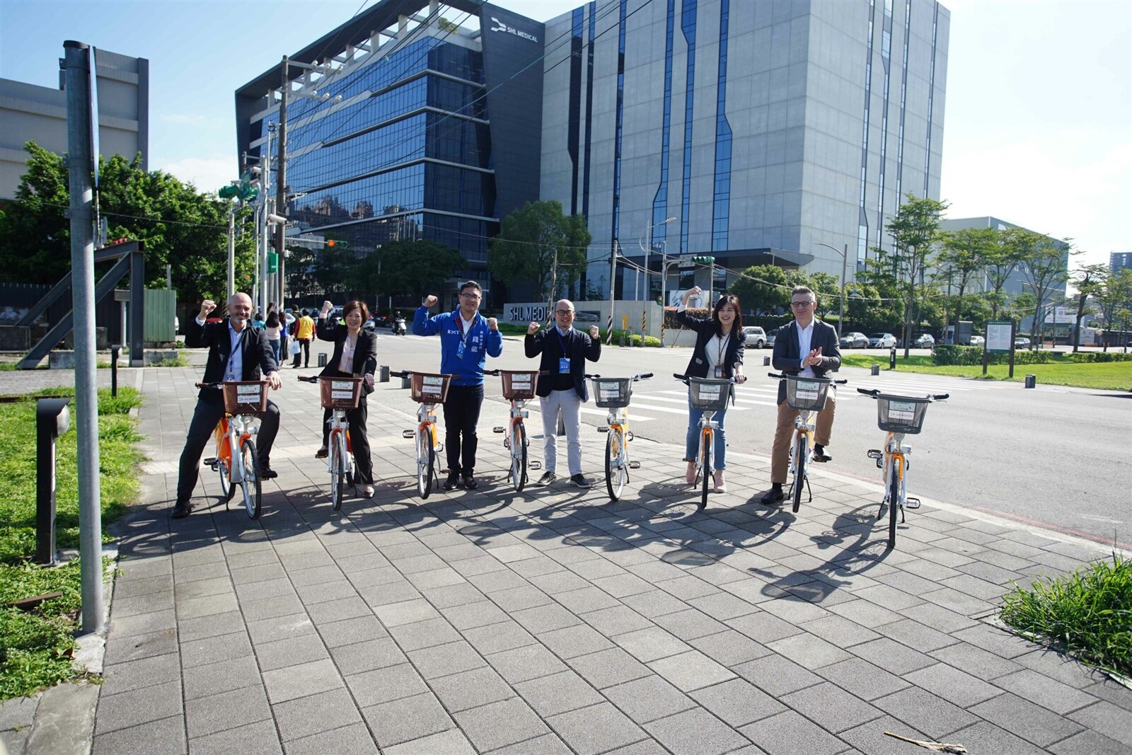 這次瑞健醫療所捐贈的兩座YouBike站點–瑞健六福站以及瑞健南山站–兩座站點都鄰近瑞健的廠區。圖:李春台攝