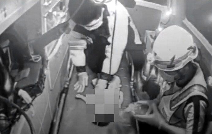 花蓮一名才出生一個多月的男嬰，昨天傍晚送醫不治，疑遭虐死。圖／記者王燕華翻攝
