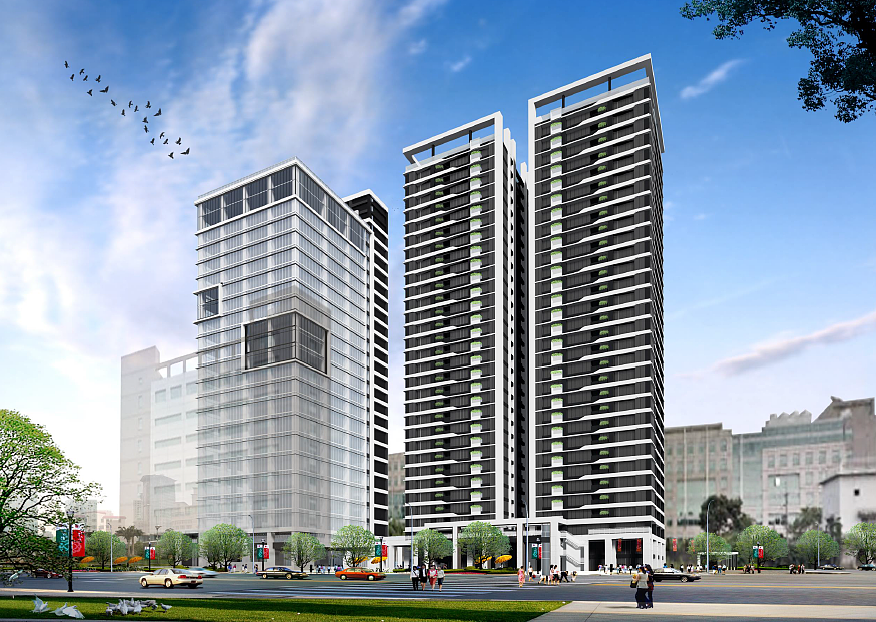 榮工單元5+更新後模擬圖/都市更新處提供