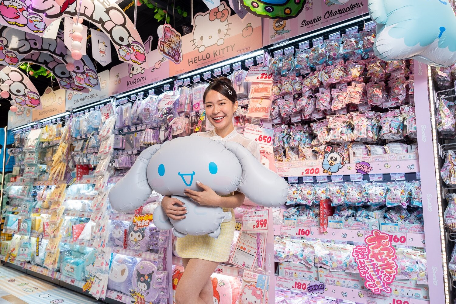 三麗鷗專區。圖：翻攝自DON DON DONKI Taiwan