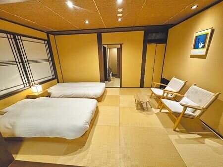 位於那須御用邸附近的「山水閣溫泉飯店」,擁有昭和初期的木造建築,散發古典氛圍。圖/中國時報記者洪秀瑛攝