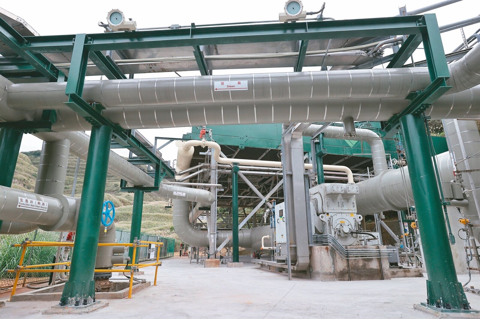新北市四磺子坪先導地熱發電廠,是全台首座火山型地熱發電廠,已穩定商轉一年。本報資料照片