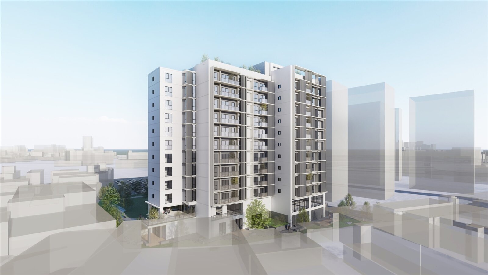 茄苳段社宅基地為工業區變更住宅區所捐贈之建築用地,基地面積約582坪,初步規劃地上12層,地下2層,房型分別為一房型50戶、二房型30戶及三房型20戶。圖:住宅處提供