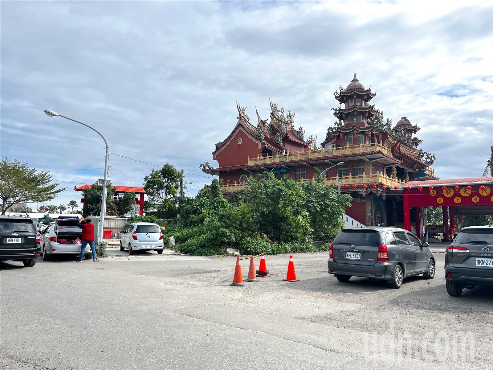 花蓮市福德段位在重慶市場跟東大門夜市旁,現在作為停車場。記者王思慧/攝影