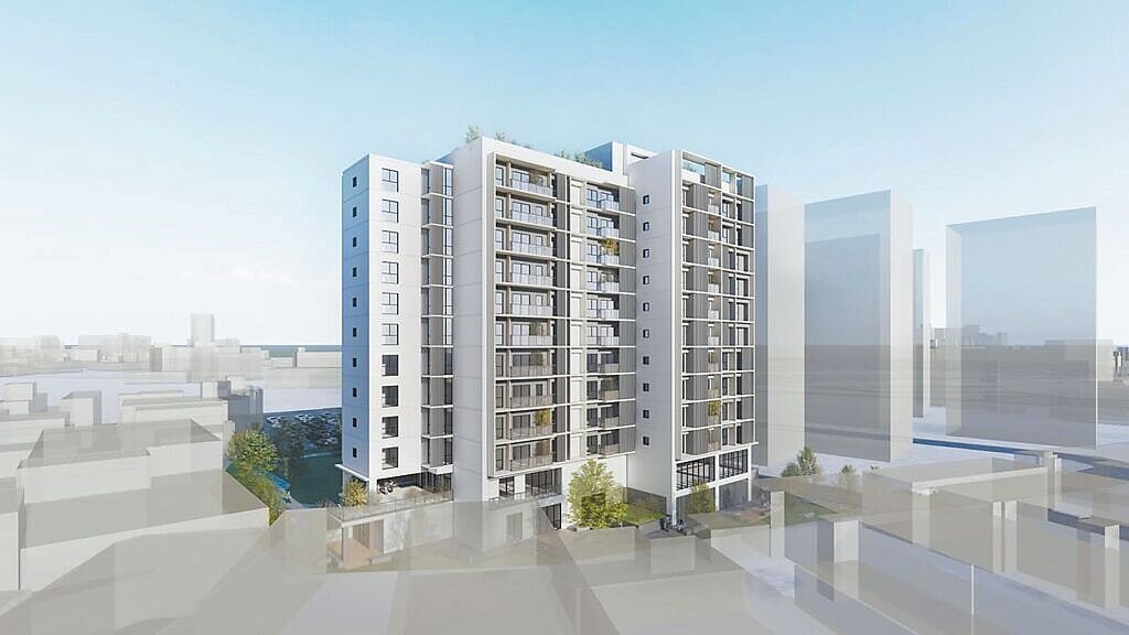 桃園市八德區第4處社宅茄苳段社宅已於11月決標，共規畫100戶。圖／桃園市都發局提供