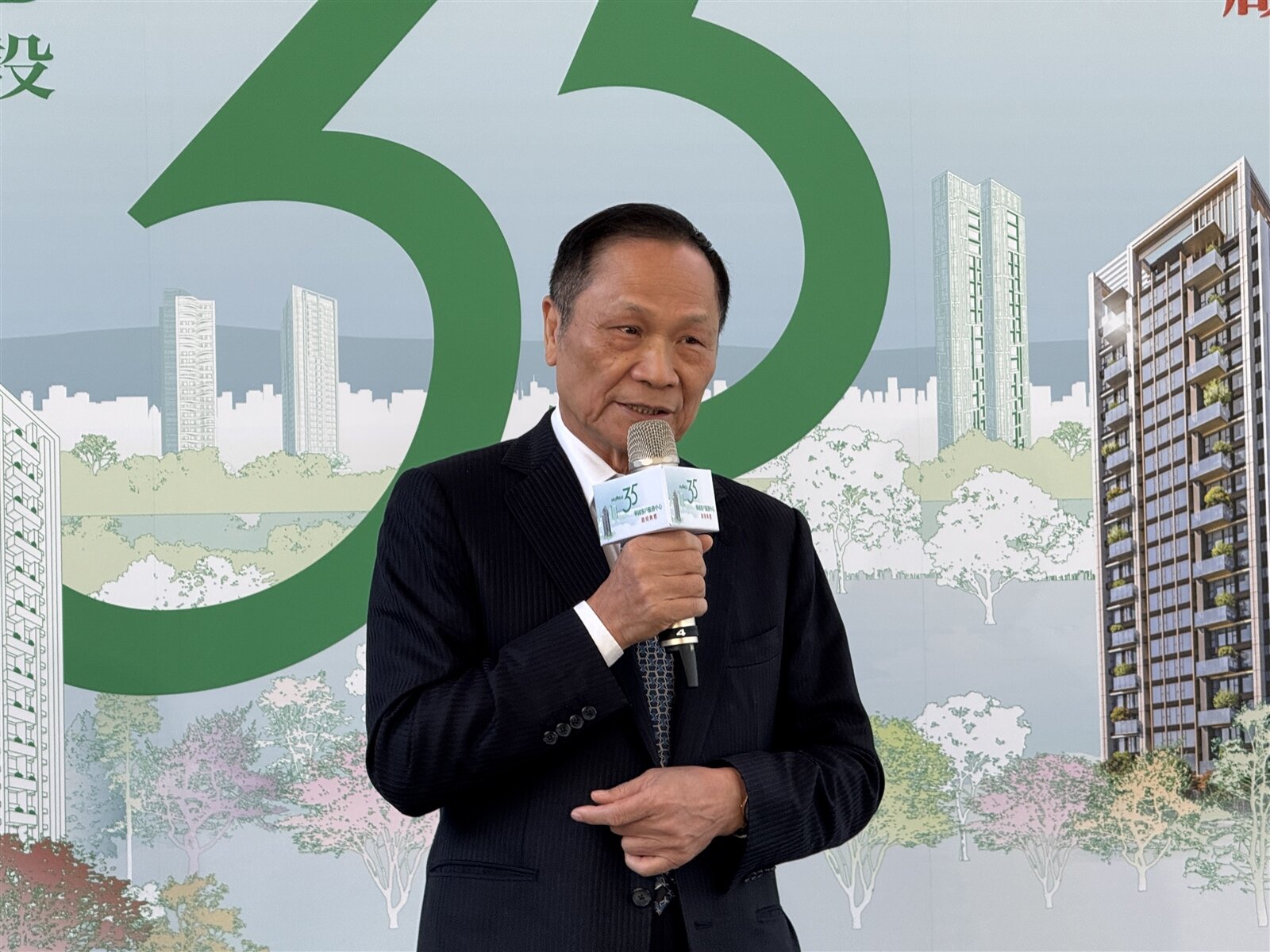 華固建設董事長鍾榮昌。記者朱曼寧／攝影 