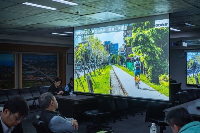 桃園市都發局、交通局「桃林鐵路2.0:通學、通勤綠生活廊道」專題報告。圖:市府提供