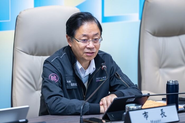 桃園市長張善政表示,市府持續優化提升桃林鐵路步行及騎乘環境,提供市民更優質的休憩體驗。圖:市府提供