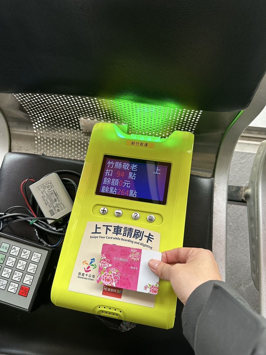 新竹縣敬老卡及愛心卡將於12月19日起,新增4條國道客運路線,擴大服務範圍至台北、台中、林口等地。圖/新竹縣社會處提供