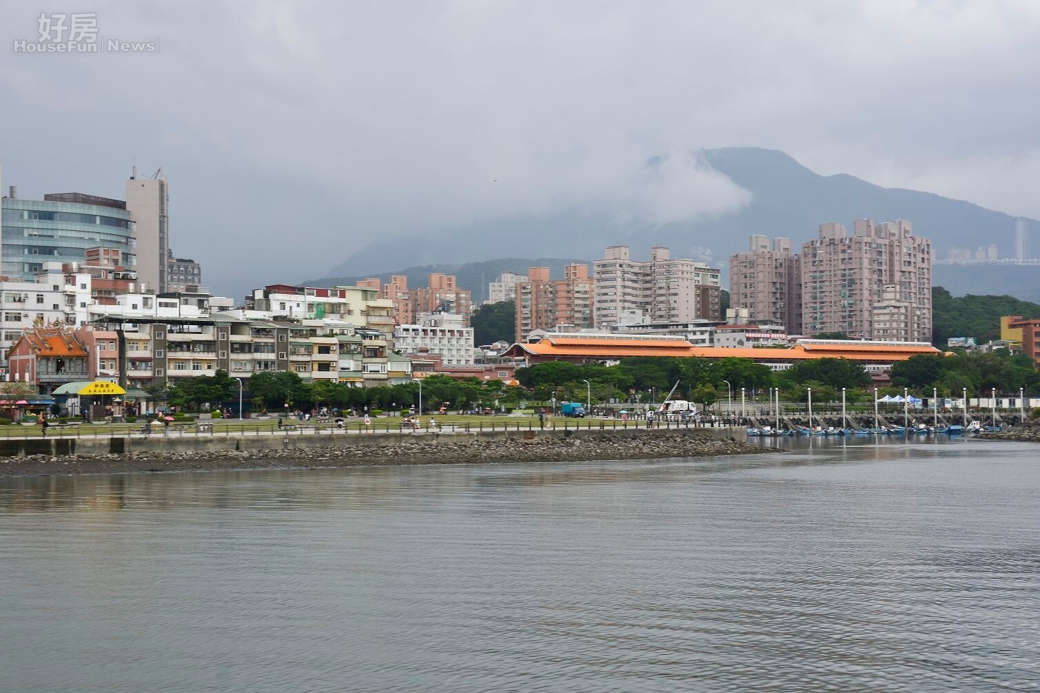 左岸之王記者會,淡水捷運宅、捷運淡水站、河岸宅、水岸宅、海岸宅景觀。(好房News記者 陳韋帆/攝影)