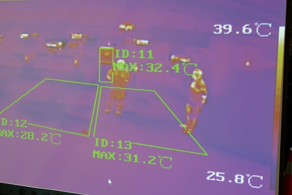 熱顯像儀實際執行情形。圖/交通局提供