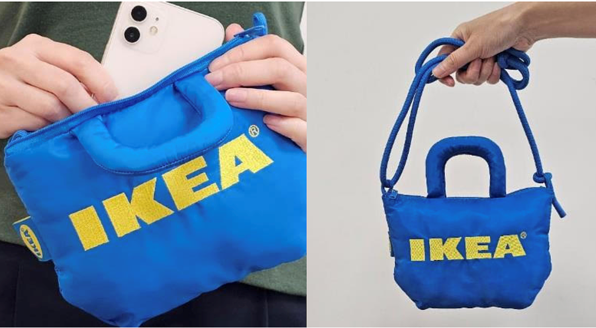 IKEA藍黃配色的「藍寶包」。圖/IKEA提供