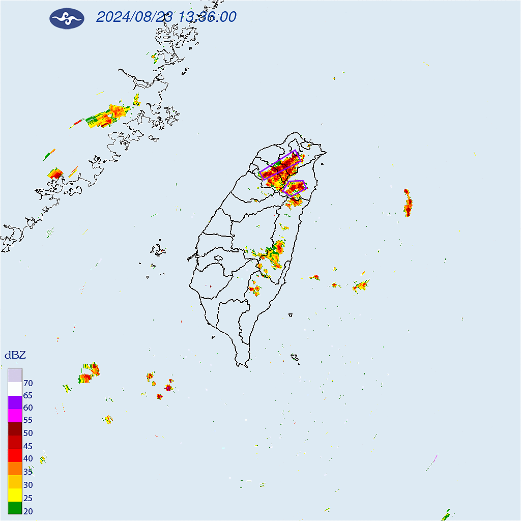 中央氣象署發布大雷雨即時訊息。圖／中央氣象署