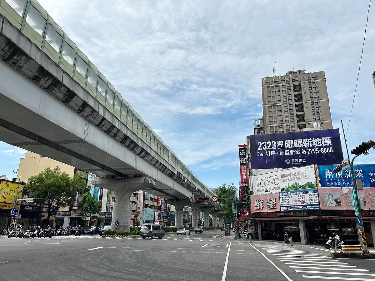 台中捷運綠線旅運量大增，高人流量成為區域房市的強力支撐。圖／好房網News記者林和謙／攝