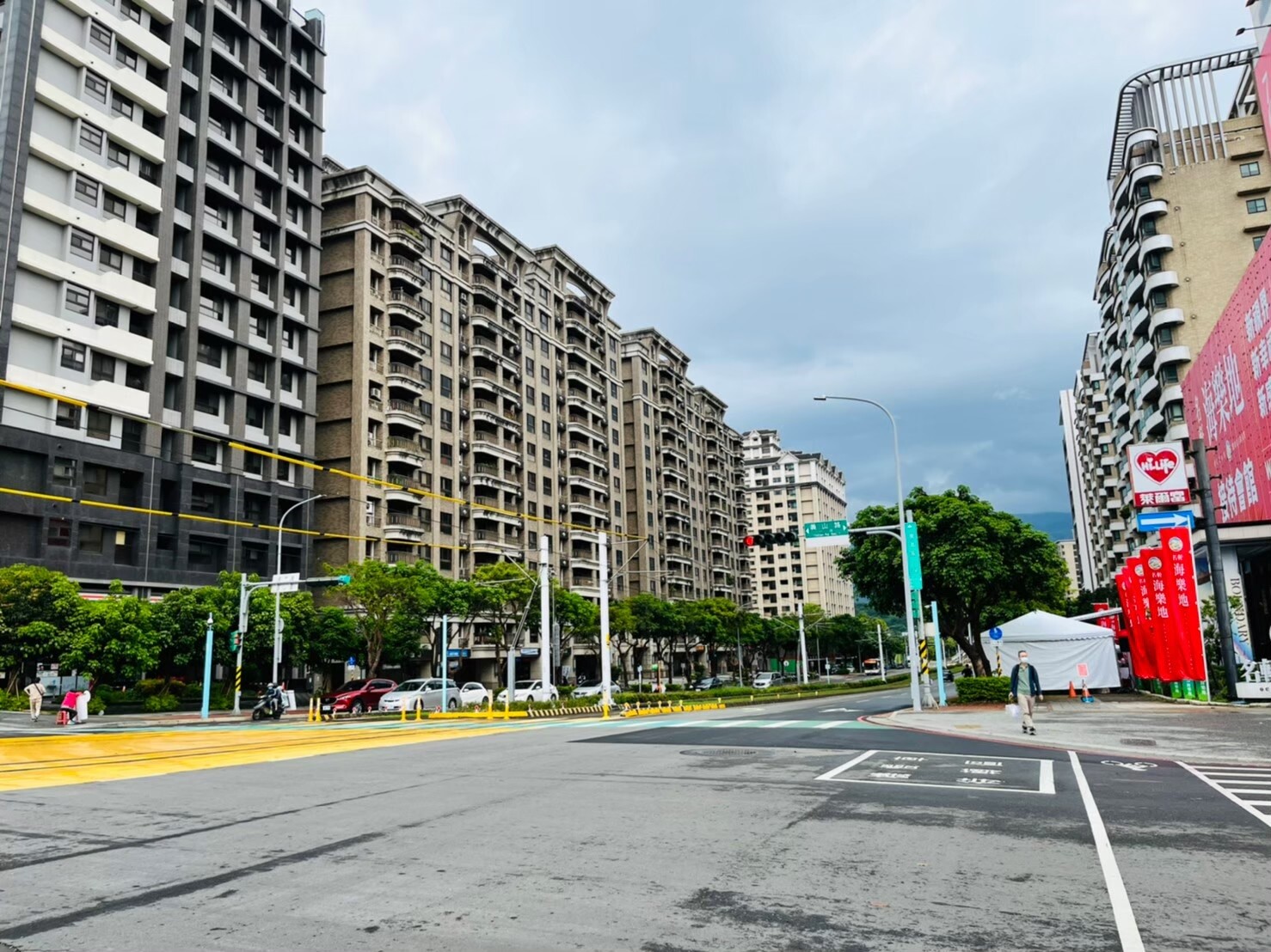 淡海新市鎮街景圖。記者游智文攝影 