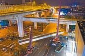 綠空廊道潭子斷點　跨越橋吊裝