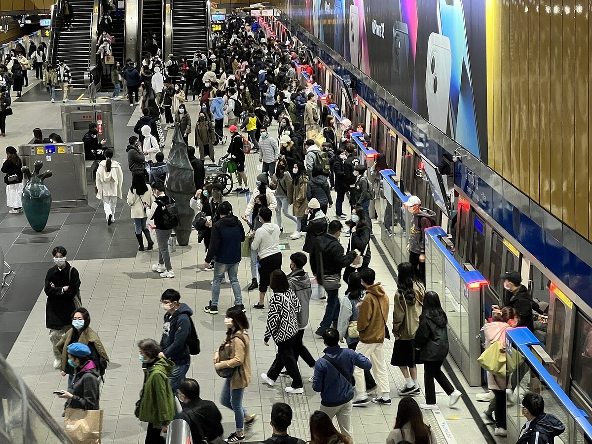 台北捷運板南線。圖/聯合報系資料照