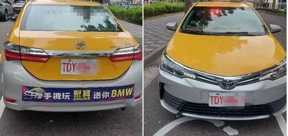 新竹「恐怖計程車」引發民眾恐慌,核發執業登記證的桃園市警局晚間9時找到孫姓司機,經道德勸說,取得執業登記證代保管。記者陳俊智/翻攝